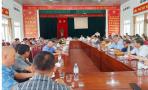 Hội nghị lấy ý kiến góp ý dự thảo Báo cáo chính trị Đại hội Đảng bộ xã Nghĩa Lộc lần thứ I